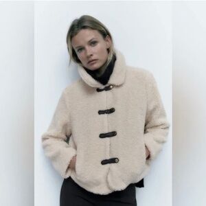 ZARA CROPPED FLEECE JACKET